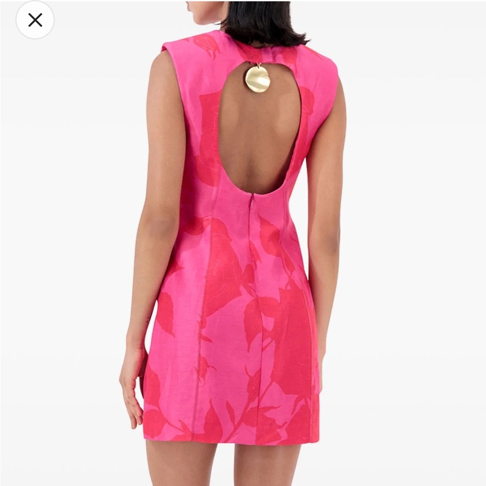 Aje Vibrant Pink Mini Dress - Picture 2 of 5